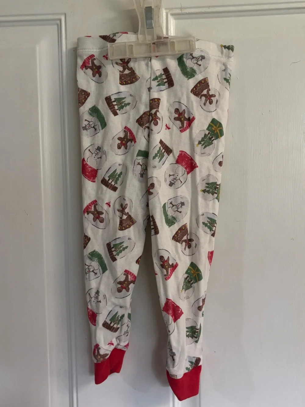 12M Burt's Bees Christmas long sleeve/pants pajama set.  In VGUC!  100% Organic